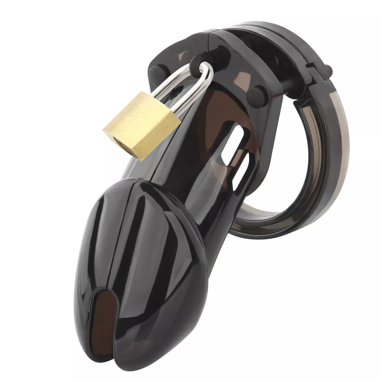 Plastic Penis Cage Male Chastity Hollow Cock Belt Device Padlock with 5 Rings UK