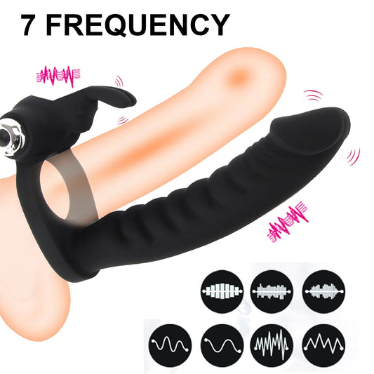 Male Prostate Massager Vibrator Anal Plug Dildo Penis Cock Ring Sex Toys for Men - secretera