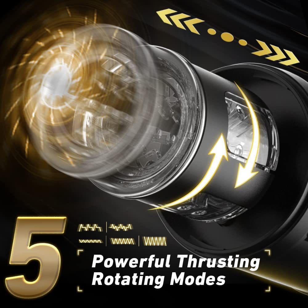 Automatic Masturbator Thrusting Sucking Vibrating Rotating Men Stroker Sex Toys - secretera
