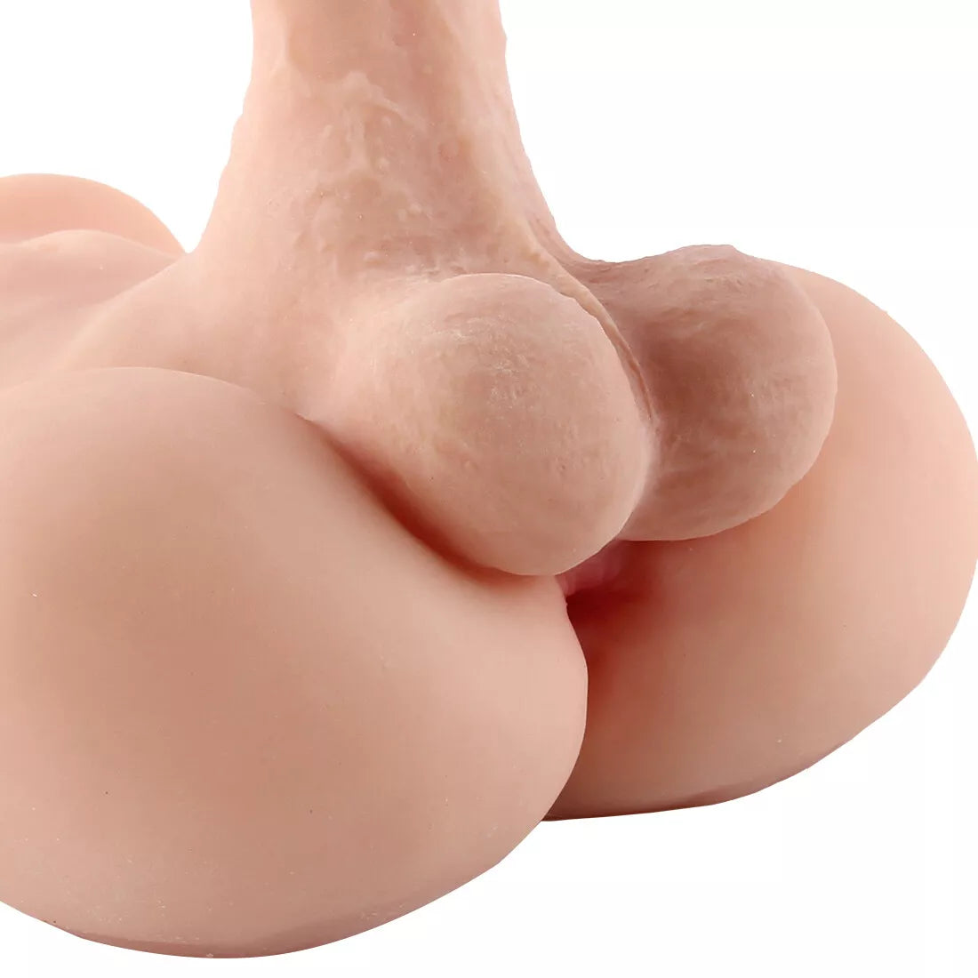 Solid Vivid Bending Dildo Body Do-ll G-Spot Penis Male-Torso Women Men Gay - secretera