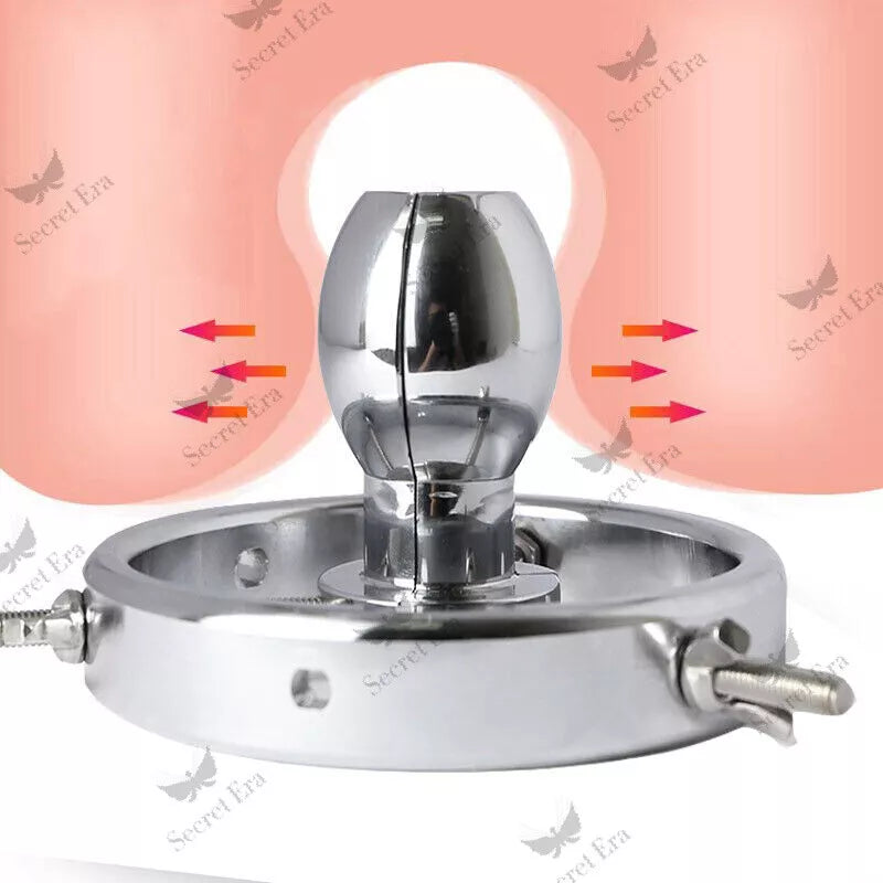 Extreme Anal Plug Spreader Metal Vaginal Stretcher Speculum Butt Plug Sex Toy SM