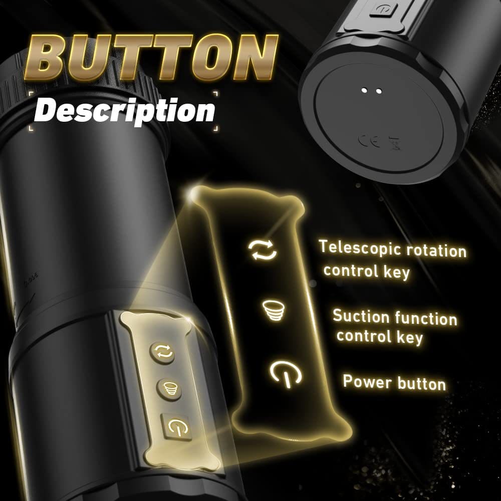 Automatic Masturbator Thrusting Sucking Vibrating Rotating Men Stroker Sex Toys - secretera