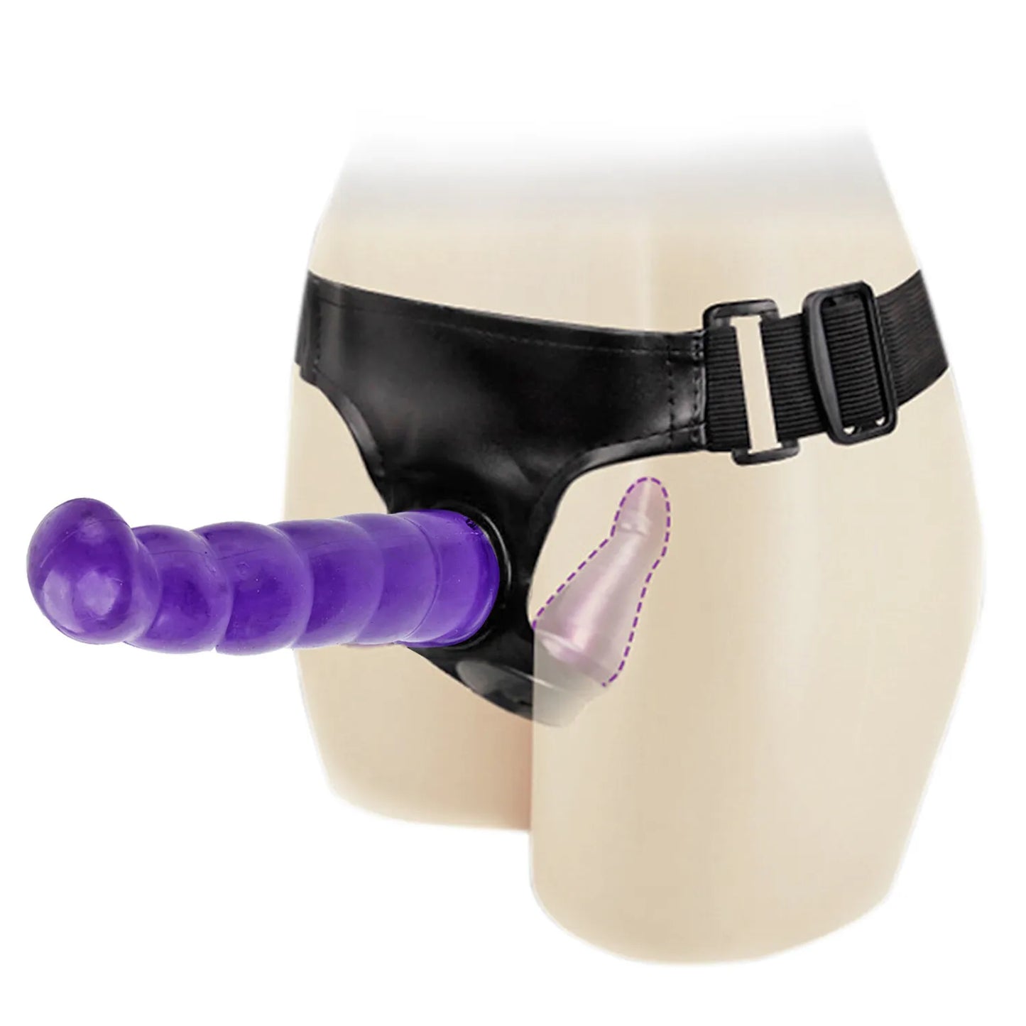 Double Dildo Penis Strap-on Dong Dick Sex Pegging Toys NO Vibrator UK(复制) - secretera