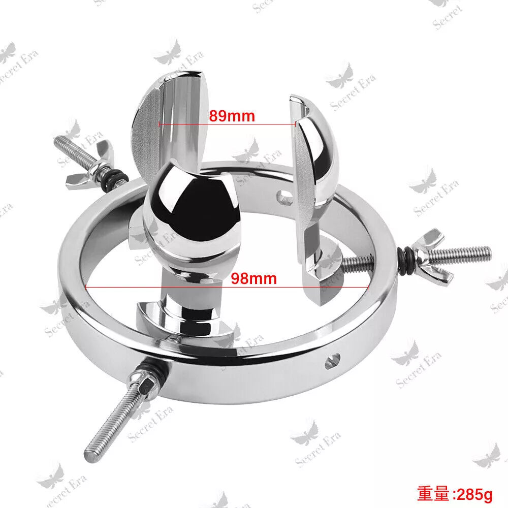 Extreme Anal Plug Spreader Metal Vaginal Stretcher Speculum Butt Plug Sex Toy SM