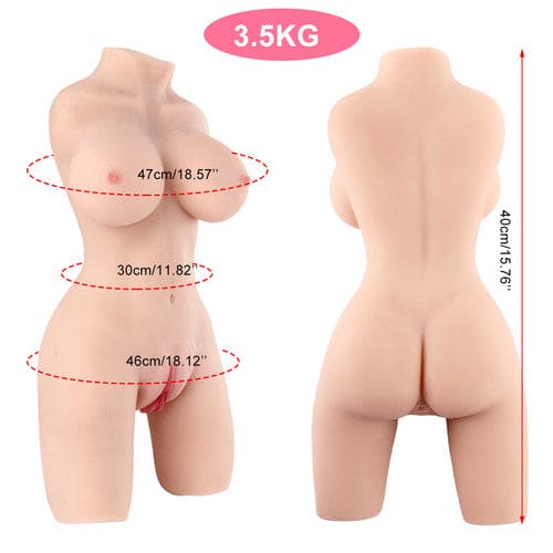 3D Lifelike Large Lover Dolls Body Bendy Torso Breast Vagina Sexy Leg Sex Toy UK - secretera