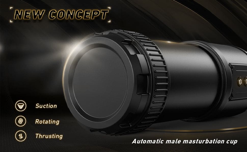 Automatic Masturbator Thrusting Sucking Vibrating Rotating Men Stroker Sex Toys - secretera