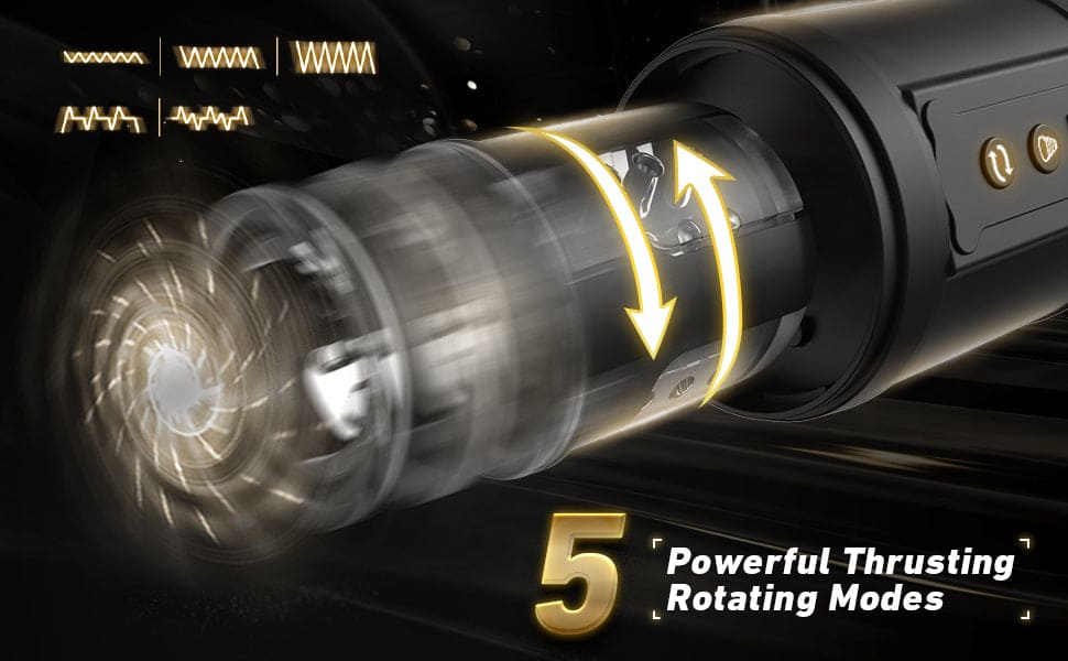 Automatic Masturbator Thrusting Sucking Vibrating Rotating Men Stroker Sex Toys - secretera