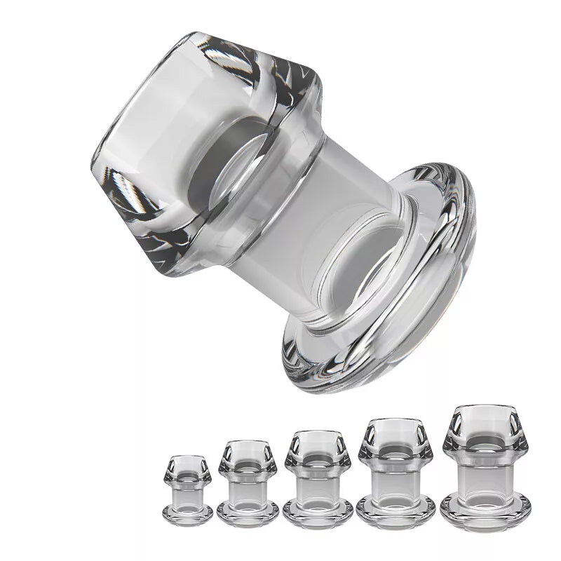 Transparent Hollow Back Speculum Expander Dilator Enema Plug Men Women