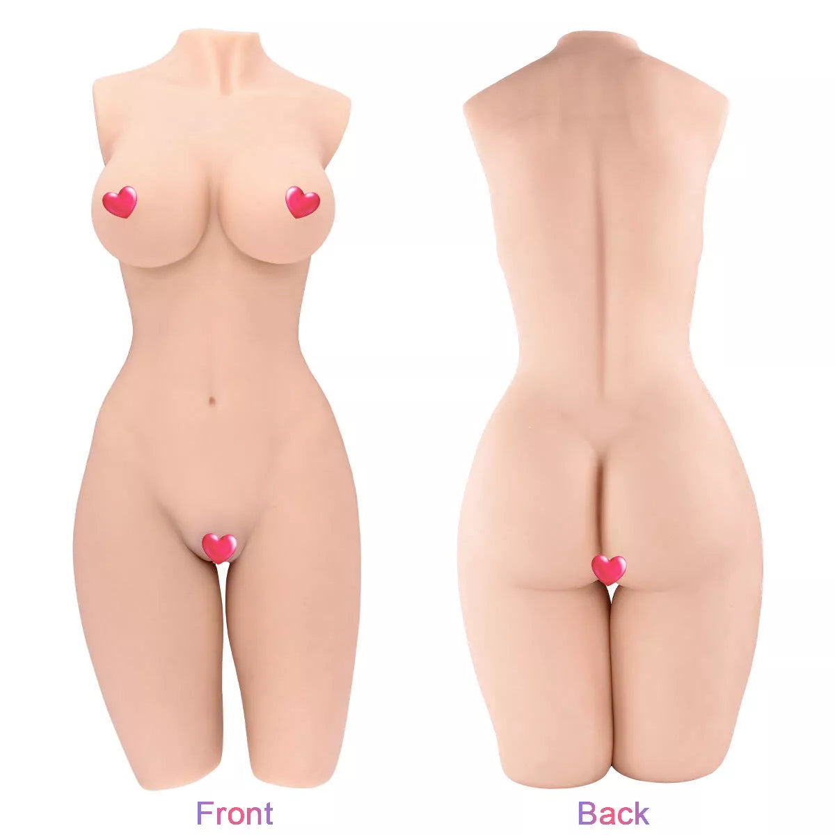 Realistic Sex Doll Silicone Vagina Big Ass Love Doll Torso Body Toy fr Men Adult - secretera