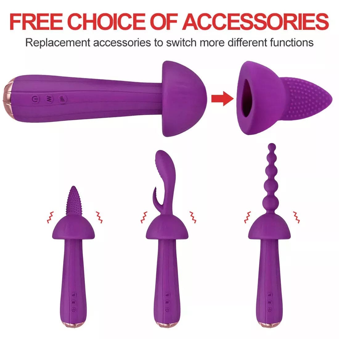 G Spot Vibrator Clitoris Dildo Anal Vibrator Nipple Stimulator Women Sex Toys - secretera
