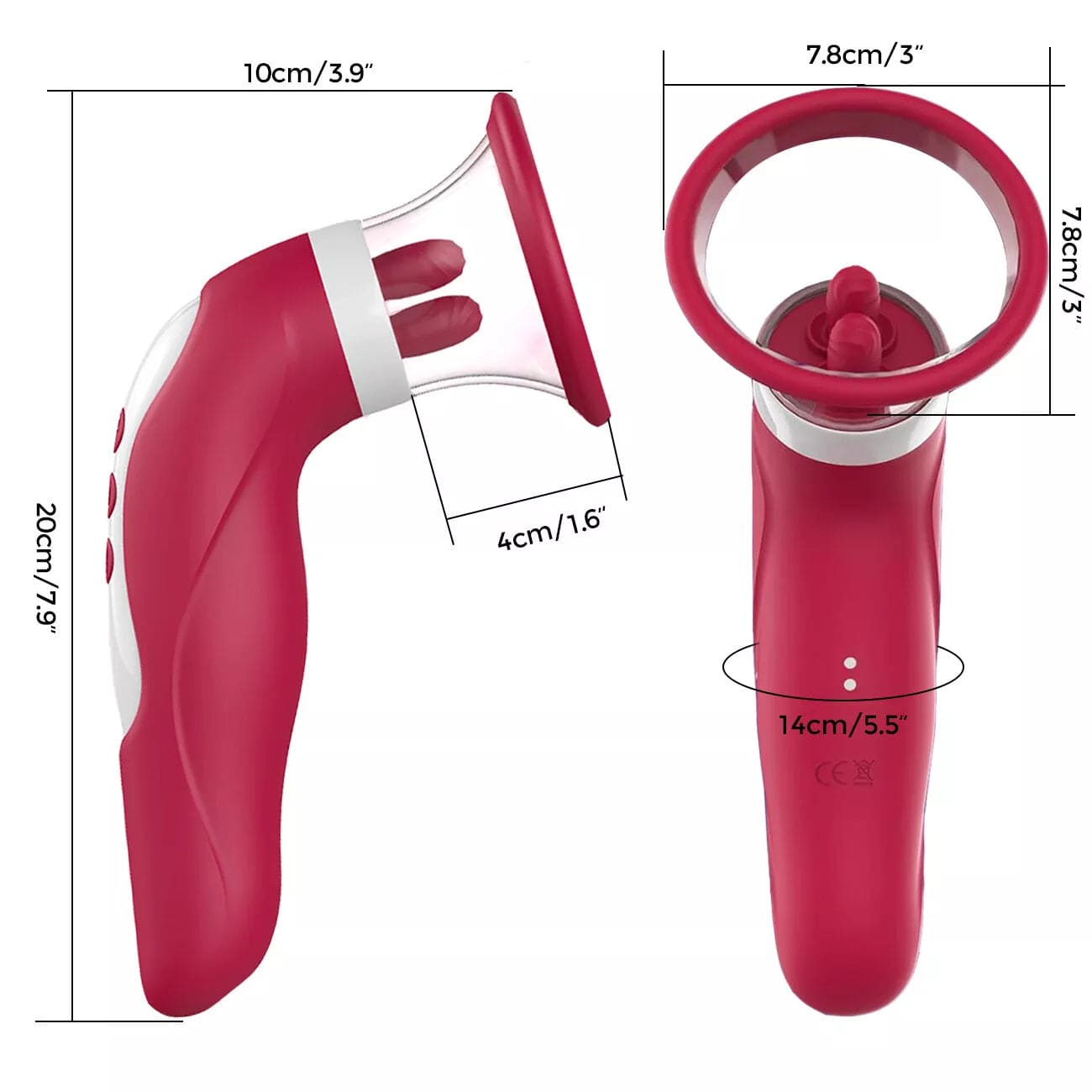 Clitoral Stimulator Sucking Licking G Spot Vibrator 3 in 1 Sex Toys For Women - secretera
