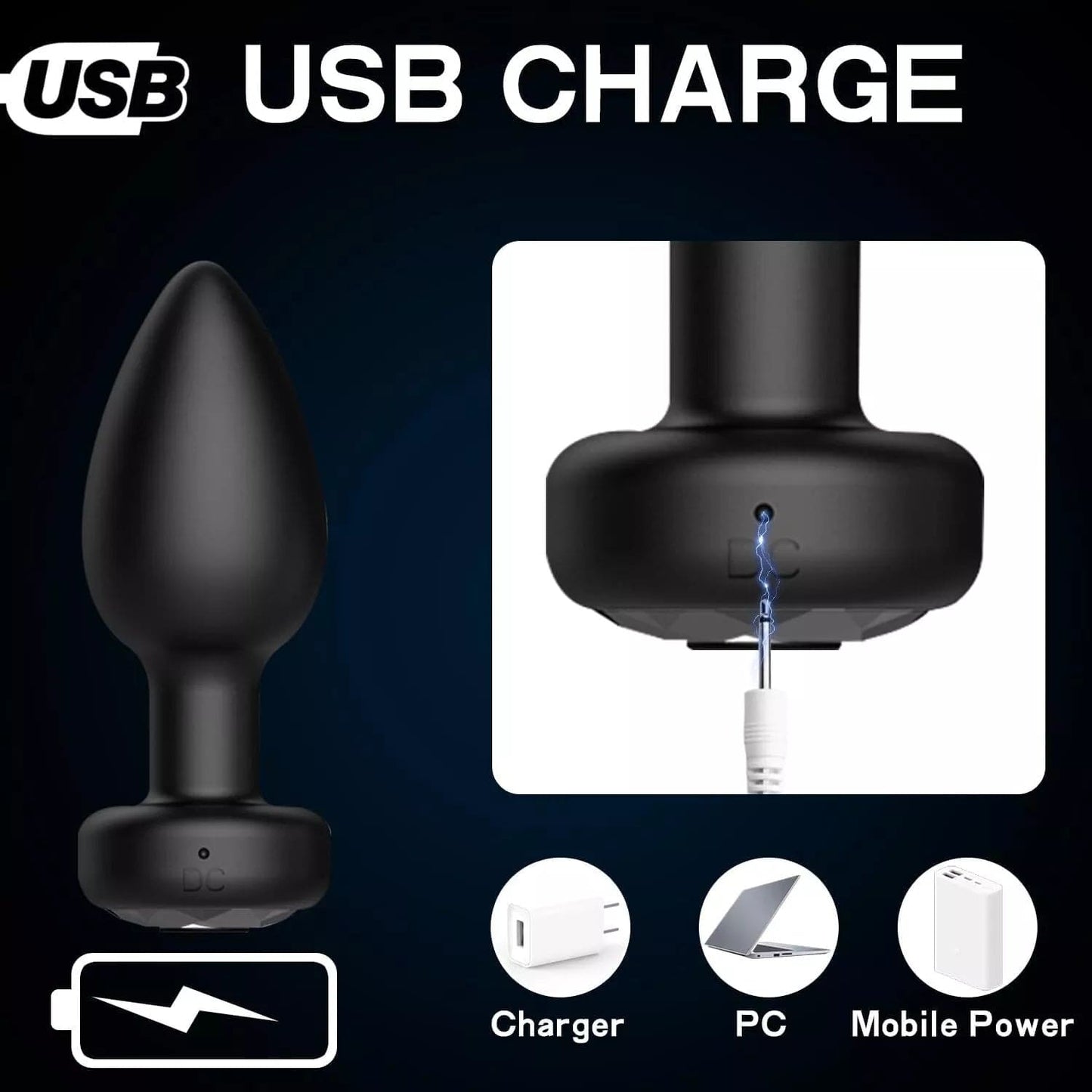 Sex Toys for Women Thrusting Anal Vibrator Prostate Massager Anal Butt Plug - secretera