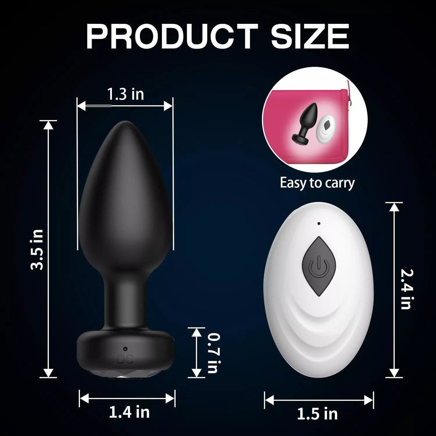 Sex Toys for Women Thrusting Anal Vibrator Prostate Massager Anal Butt Plug - secretera
