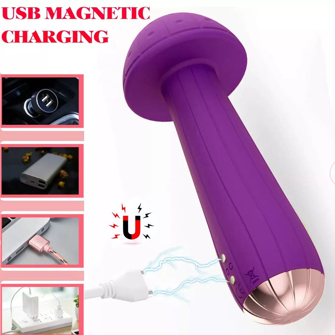 G Spot Vibrator Clitoris Dildo Anal Vibrator Nipple Stimulator Women Sex Toys - secretera