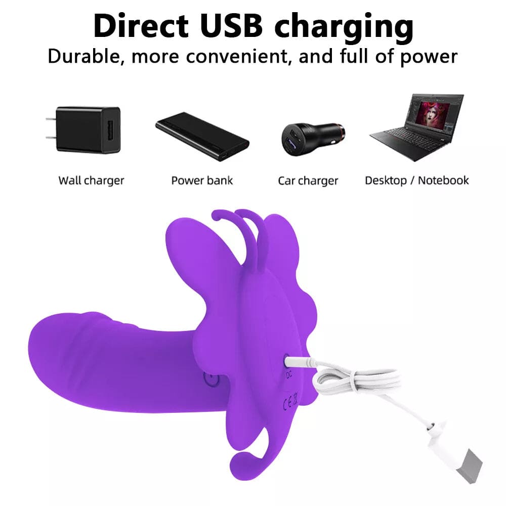 Remote Wearable Panties Dildo Vibrator G-Spot Massager Sex Toys for Women Female - secretera