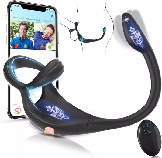 Remote Cock Ring Anal Butt Plug Vibrator Male Prostate Massager Sex Toys For Men - secretera