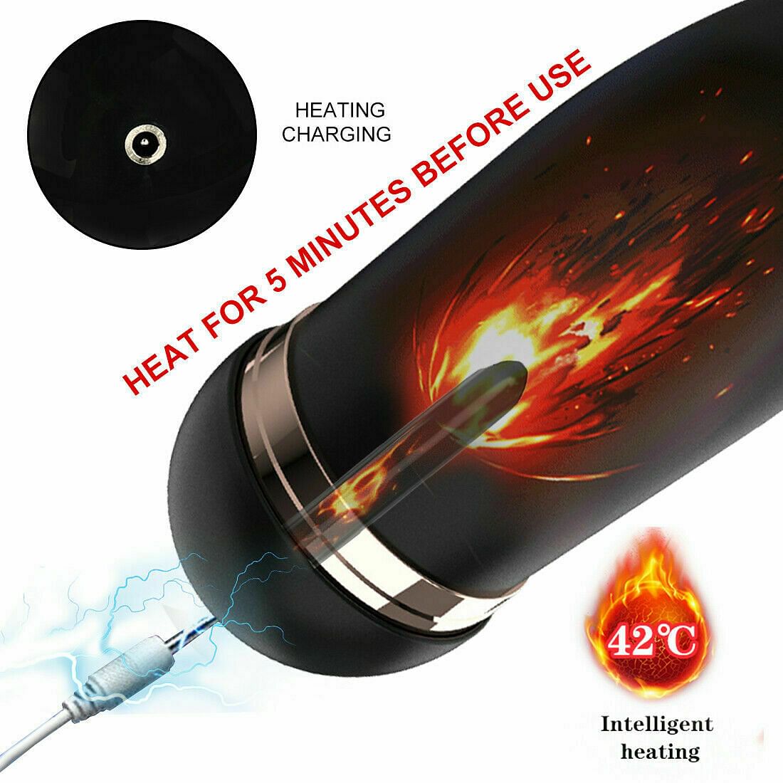 Strong Sucking Vibrating Male Masturbator Cup Stroker Heating Sex Toys For Men - Yourlovelychoices