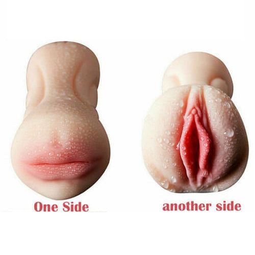 Male Double Ended Masturbation Cup Mouth Pussy Blow Job Sex Toys - yourlovelychoices