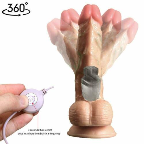 8 Mode Dildo Realistic Penis Vibrating Cock Vein Suction Cup Female Sex Toys - yourlovelychoices