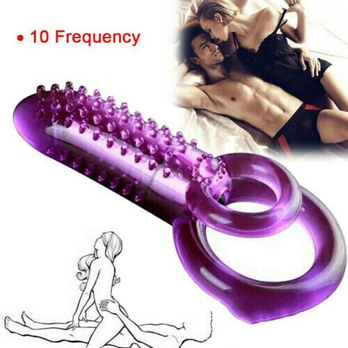 Dual Ring Cock Penis Rings Men Vibrating Couples Sex Toys - yourlovelychoices