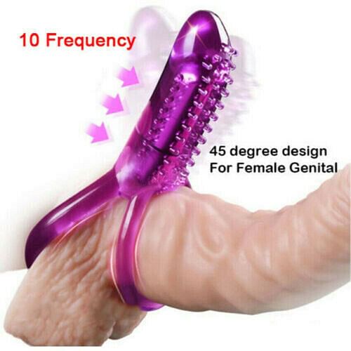 Dual Ring Cock Penis Rings Men Vibrating Couples Sex Toys - yourlovelychoices