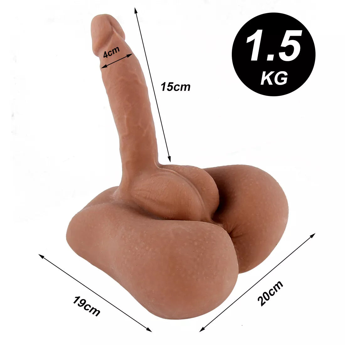 She-use 3D Do-ll Realistic Male Body Big Dildo Penis Fr Women Female Masturbator - secretera