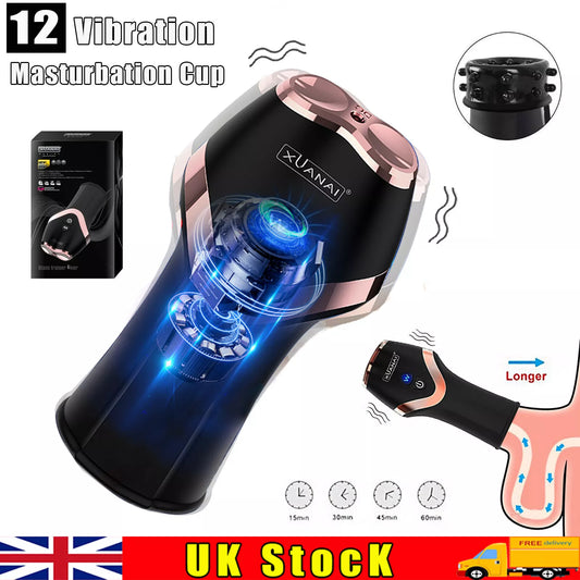 Pocket Pussy Automatic Handsfree Male Masturbator Cups Stroker Sex Toys for Men - secretera