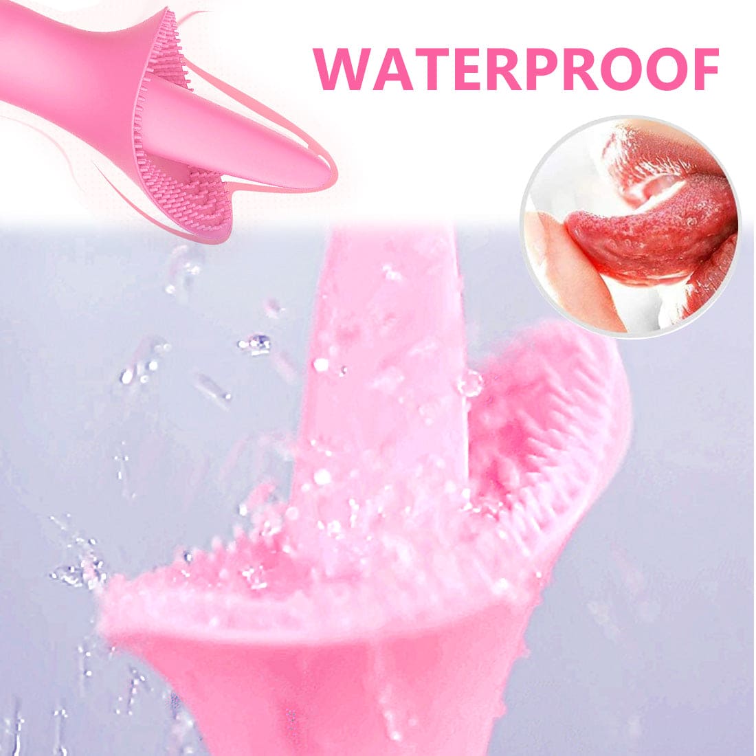 Vibrator Sex Toy for Women Tongue Licking G-Spot Massager Multispeed Rechargable - secretera