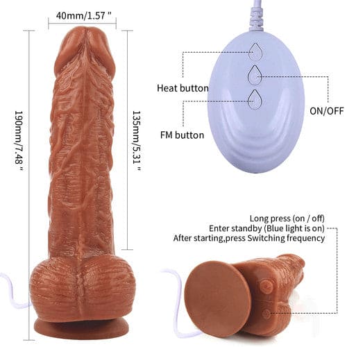 Real BIG Dildo for Women Masturbator Penis G-spot Thrusting Multi-speed Sex Toys - secretera