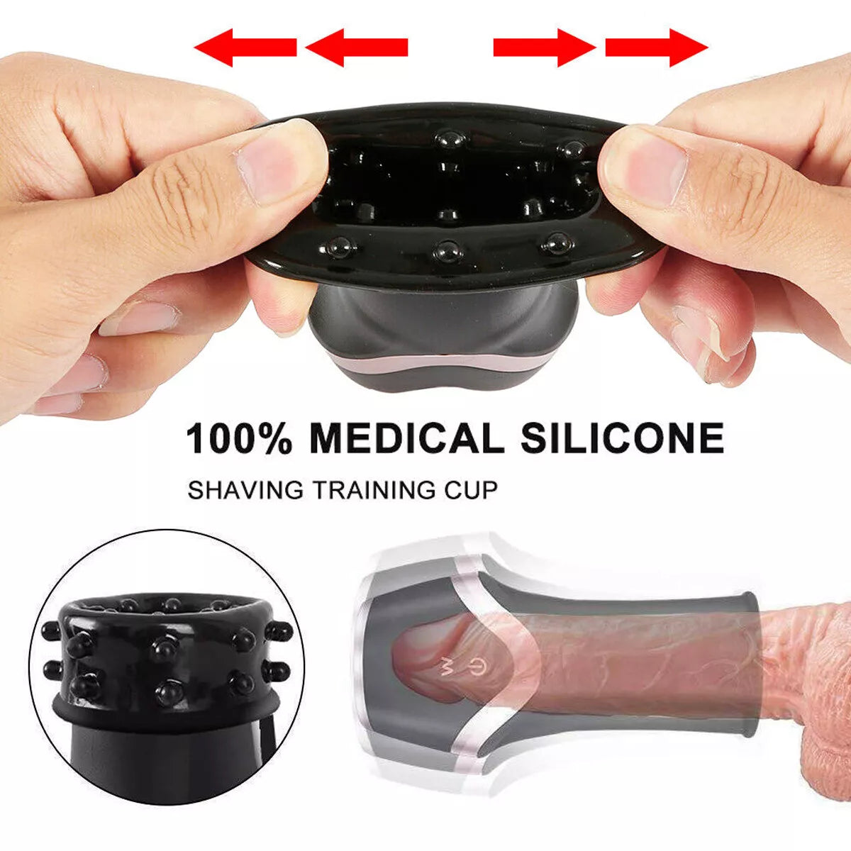 Pocket Pussy Automatic Handsfree Male Masturbator Cups Stroker Sex Toys for Men - secretera