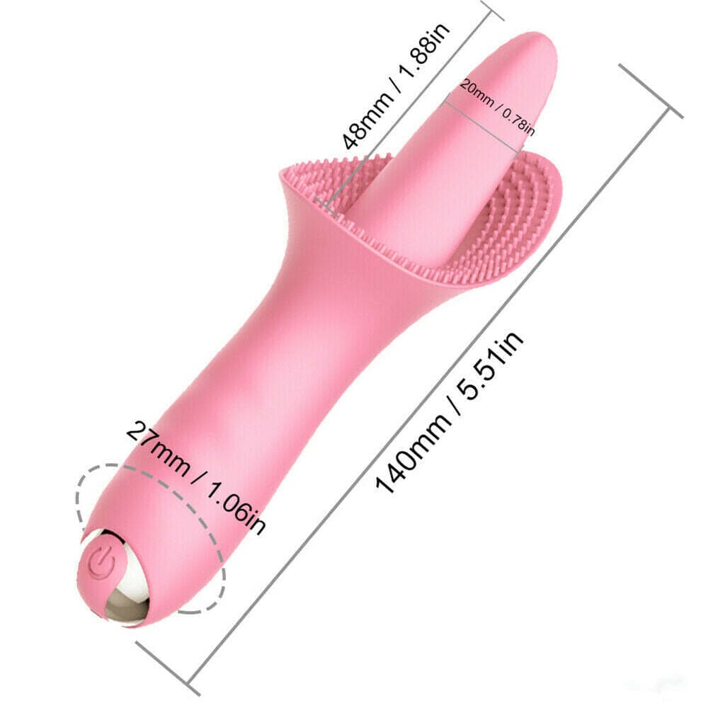Vibrator Sex Toy for Women Tongue Licking G-Spot Massager Multispeed Rechargable - secretera