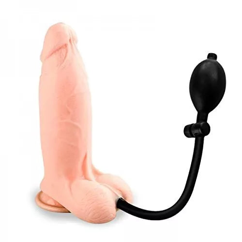 Realistic Inflatable Erotic Dildo Pump Up Expanding Big Cock Blow Up Veiny UK