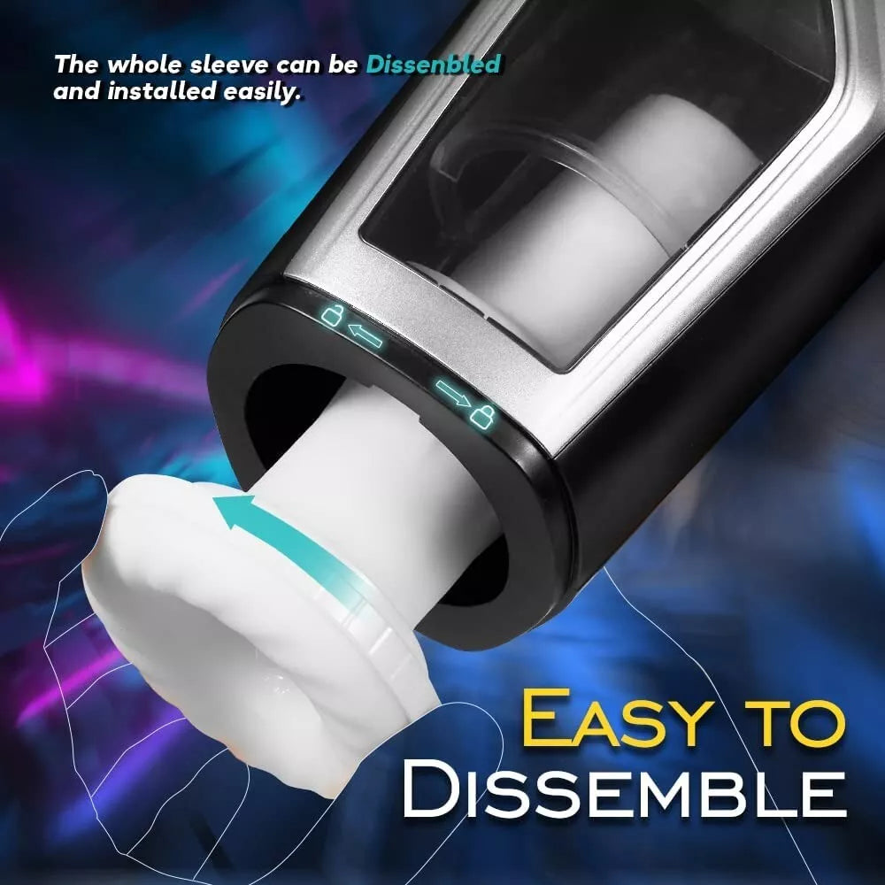 Male Automatic Masturbaters Cup Realistic Thrusting Electric Blowjob Sex Toys - secretera