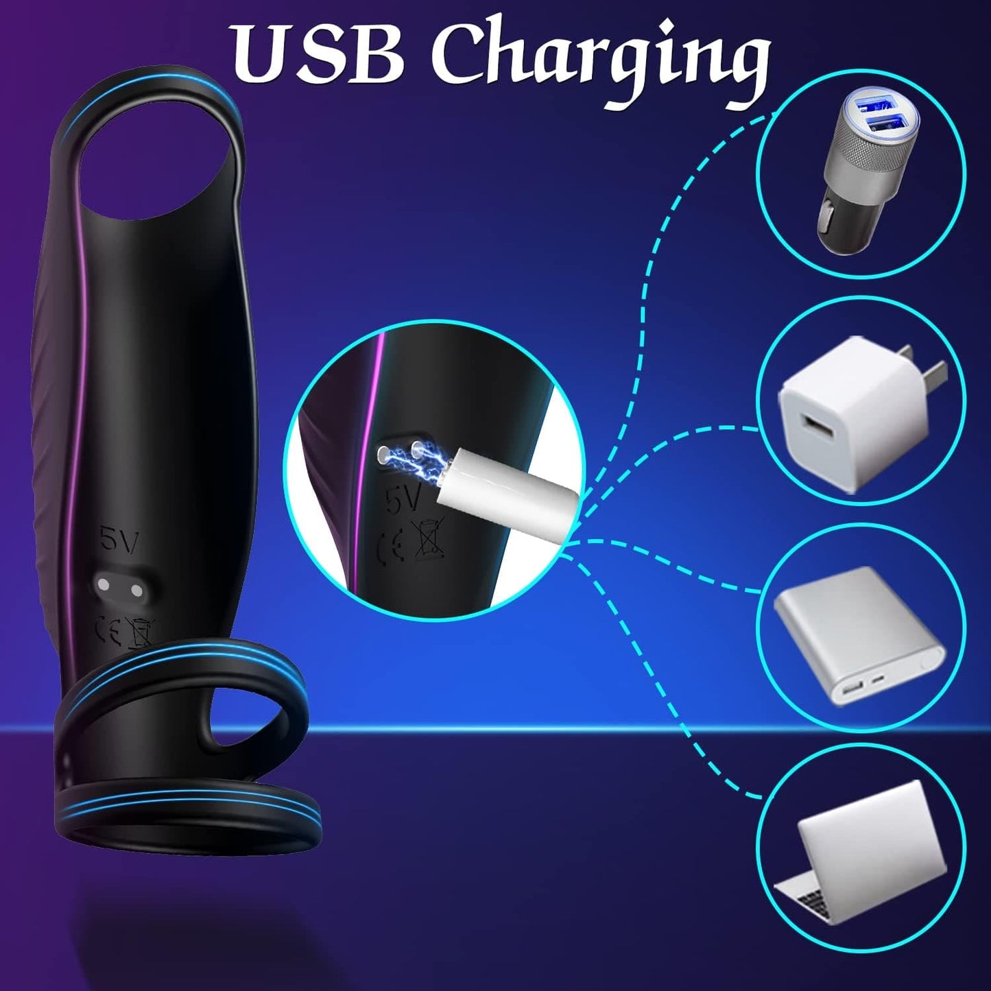 Male Penis Rings Sleeve Cock Ring Ribbed Sex Toys for Men Delay Ejaculation UK - secretera