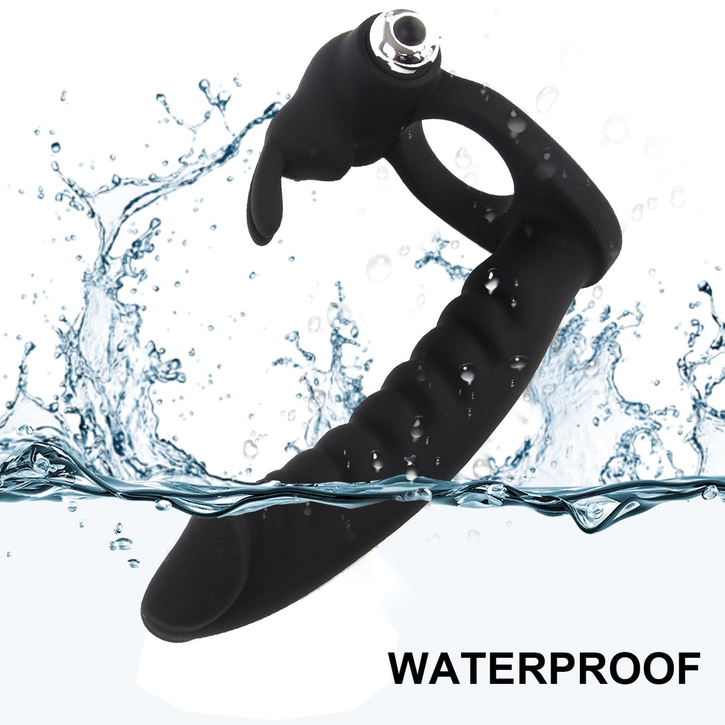 Male Prostate Massager Vibrator Anal Plug Dildo Penis Cock Ring Sex Toys for Men - secretera