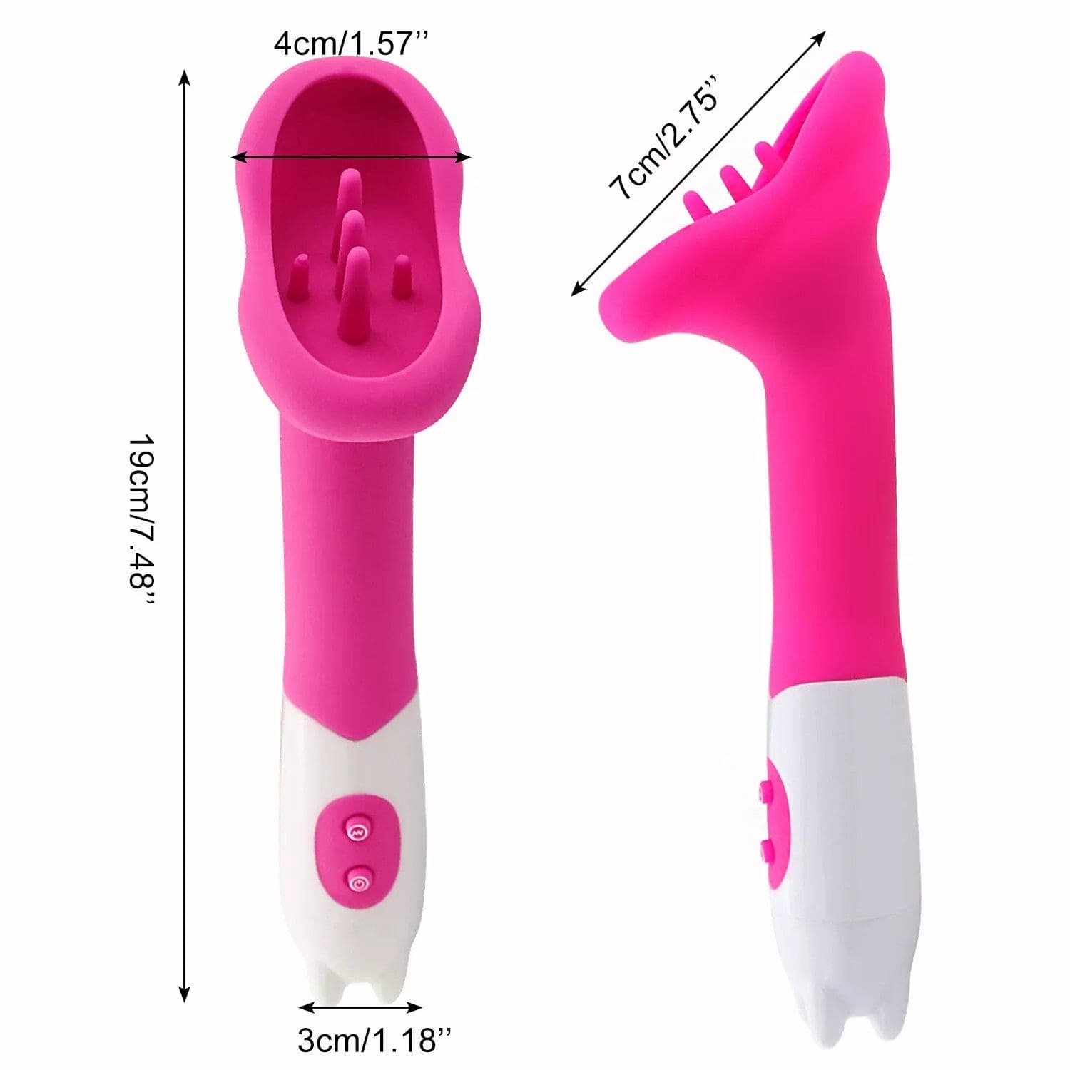 Rechargeable Clit Licking Tongue Sucking Vibrator G-Spot Oral Sex Toys for Women - secretera