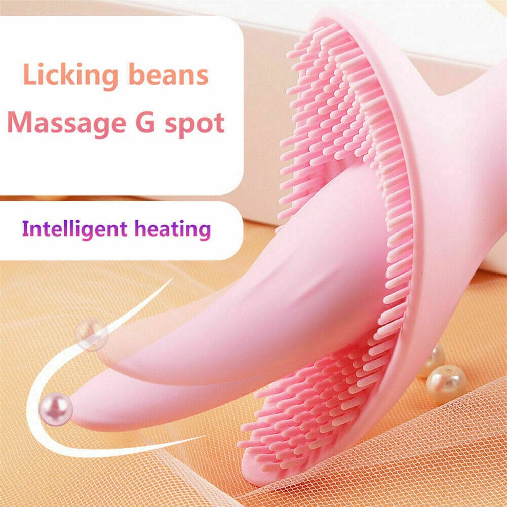 Vibrator Sex Toy for Women Tongue Licking G-Spot Massager Multispeed Rechargable - secretera