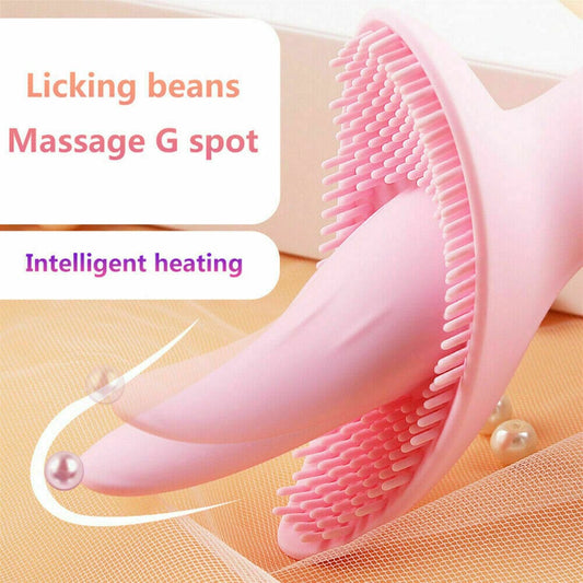 Vibrator Sex Toy for Women Tongue Licking G-Spot Massager Multispeed Rechargable - secretera