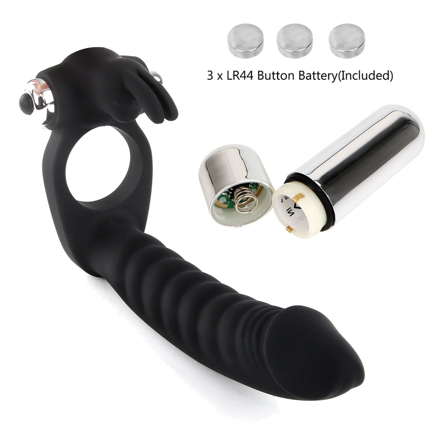 Male Prostate Massager Vibrator Anal Plug Dildo Penis Cock Ring Sex Toys for Men - secretera