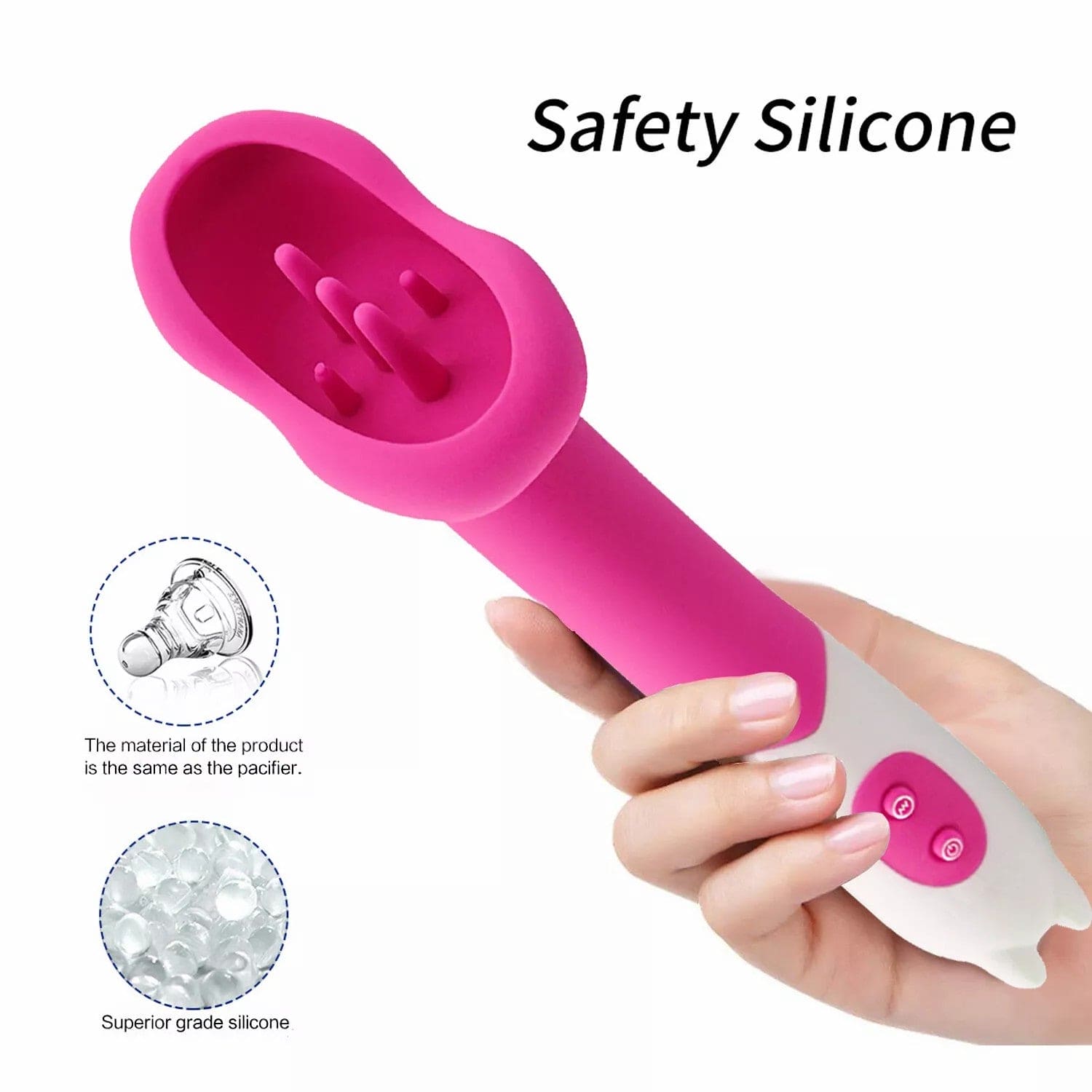 Rechargeable Clit Licking Tongue Sucking Vibrator G-Spot Oral Sex Toys for Women - secretera