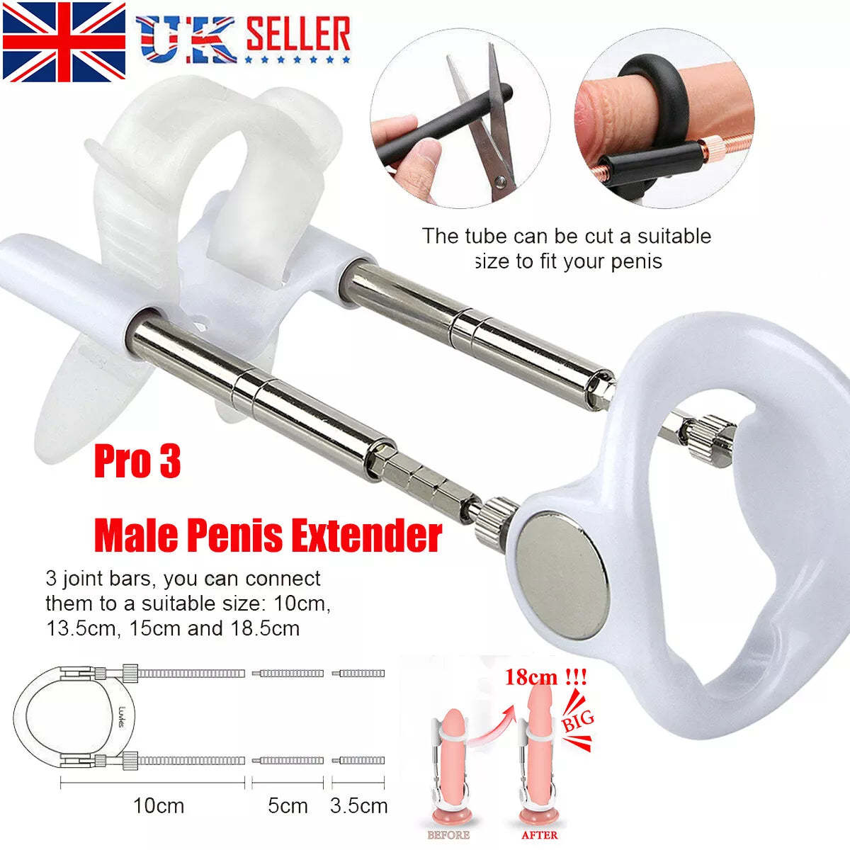 Penis Stretcher Extender Enhancement System Enhancement Delay Stamina Trainer - secretera