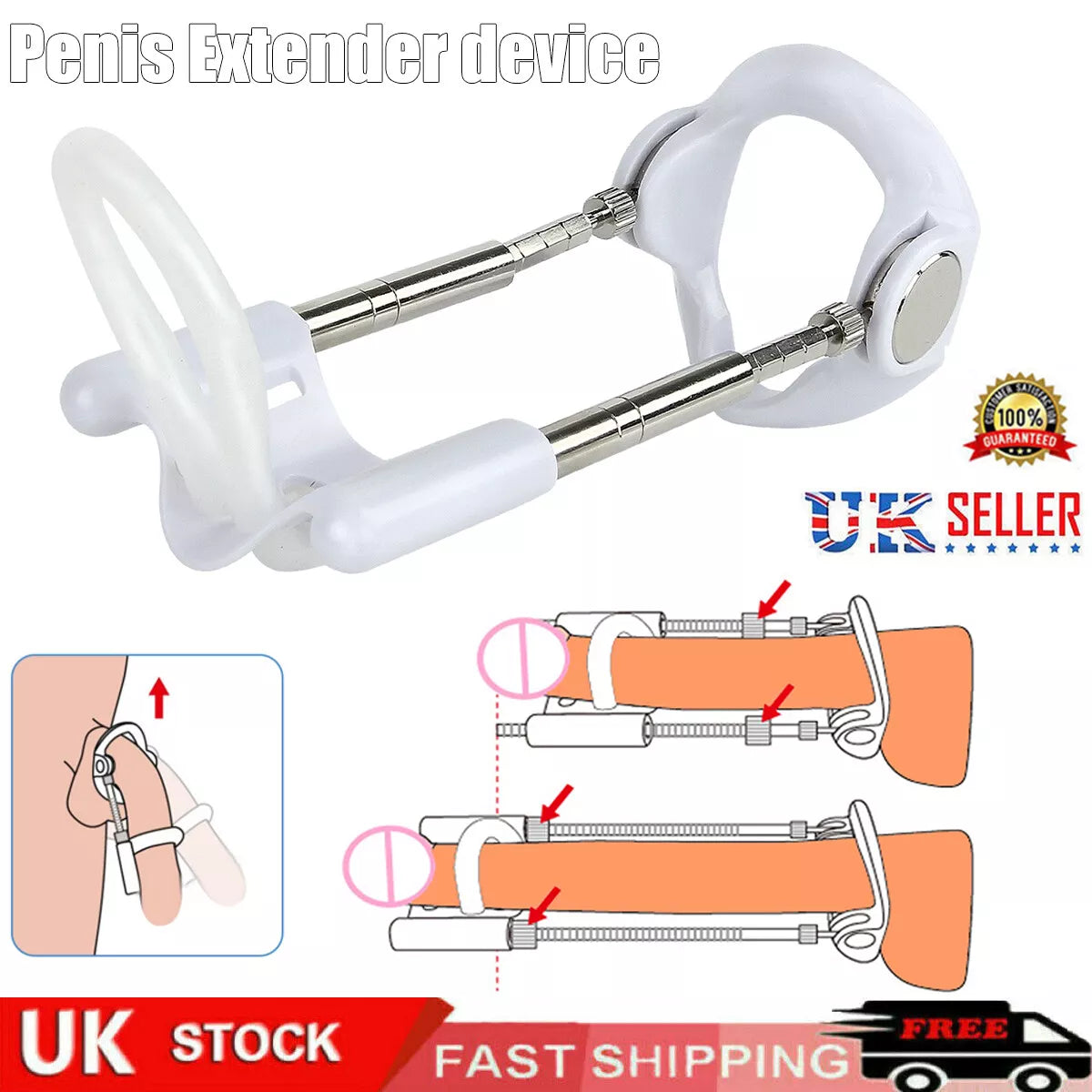 Penis Stretcher Extender Enhancement System Enhancement Delay Stamina Trainer - secretera