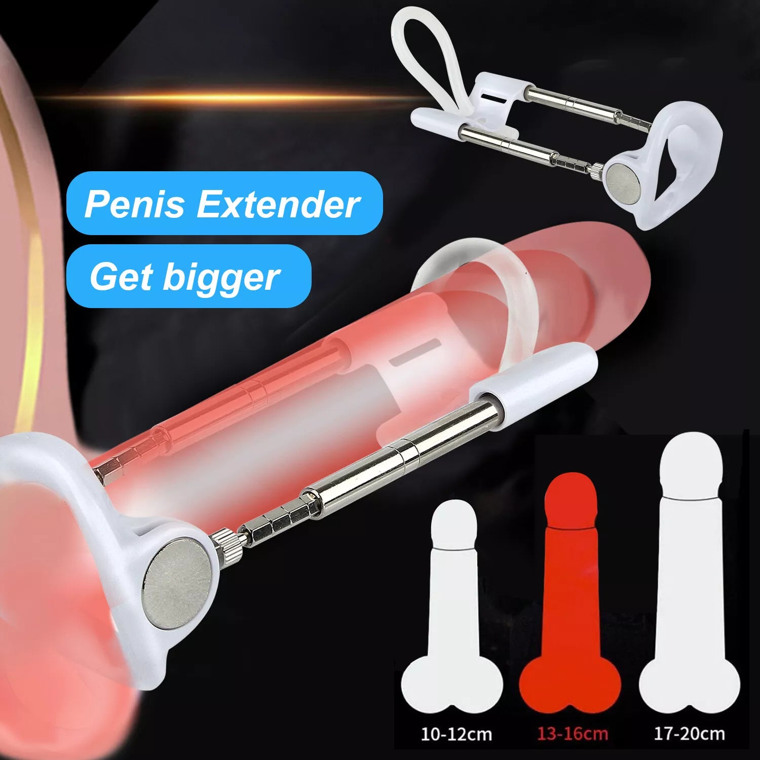 Penis Stretcher Extender Enhancement System Enhancement Delay Stamina Trainer - secretera