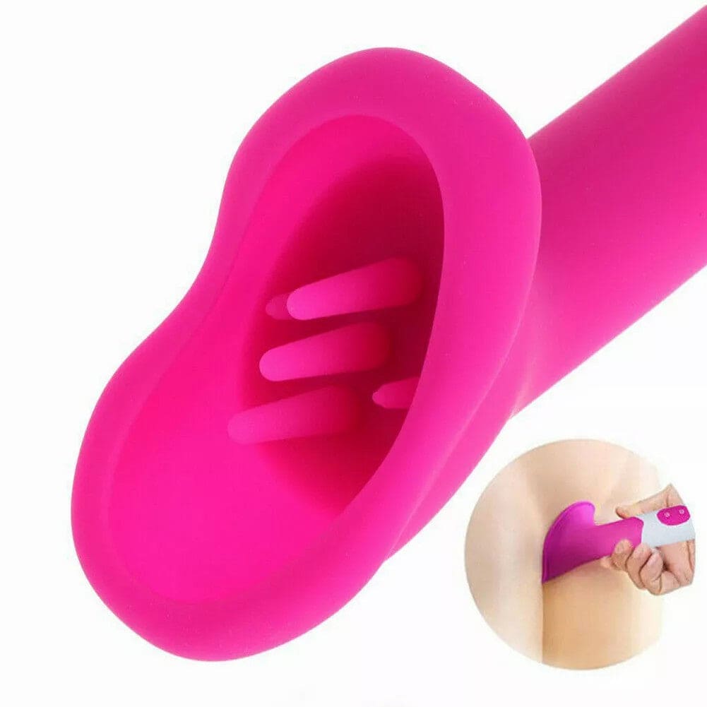 Rechargeable Clit Licking Tongue Sucking Vibrator G-Spot Oral Sex Toys for Women - secretera