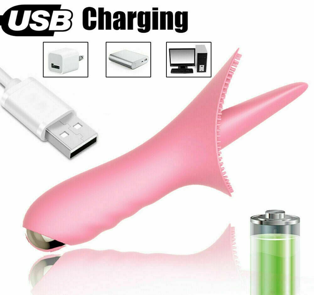 Vibrator Sex Toy for Women Tongue Licking G-Spot Massager Multispeed Rechargable - secretera