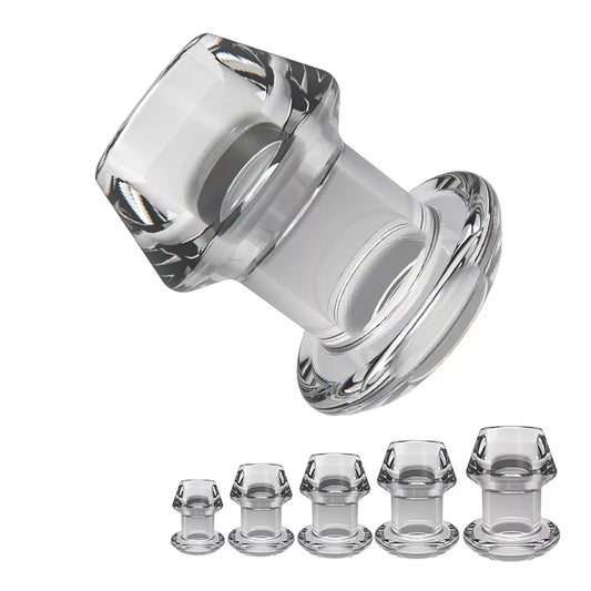 Transparent Hollow Back Speculum Expander Dilator Enema Plug Men Women