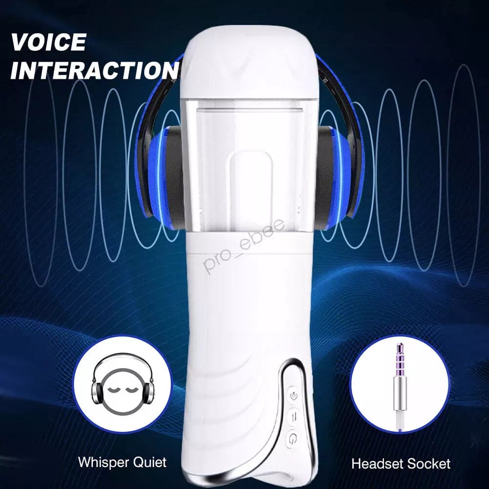 Automatic Sucking Male Masturbators Hands Free Pocket Pussy Male Stroker Sex Toy - secretera