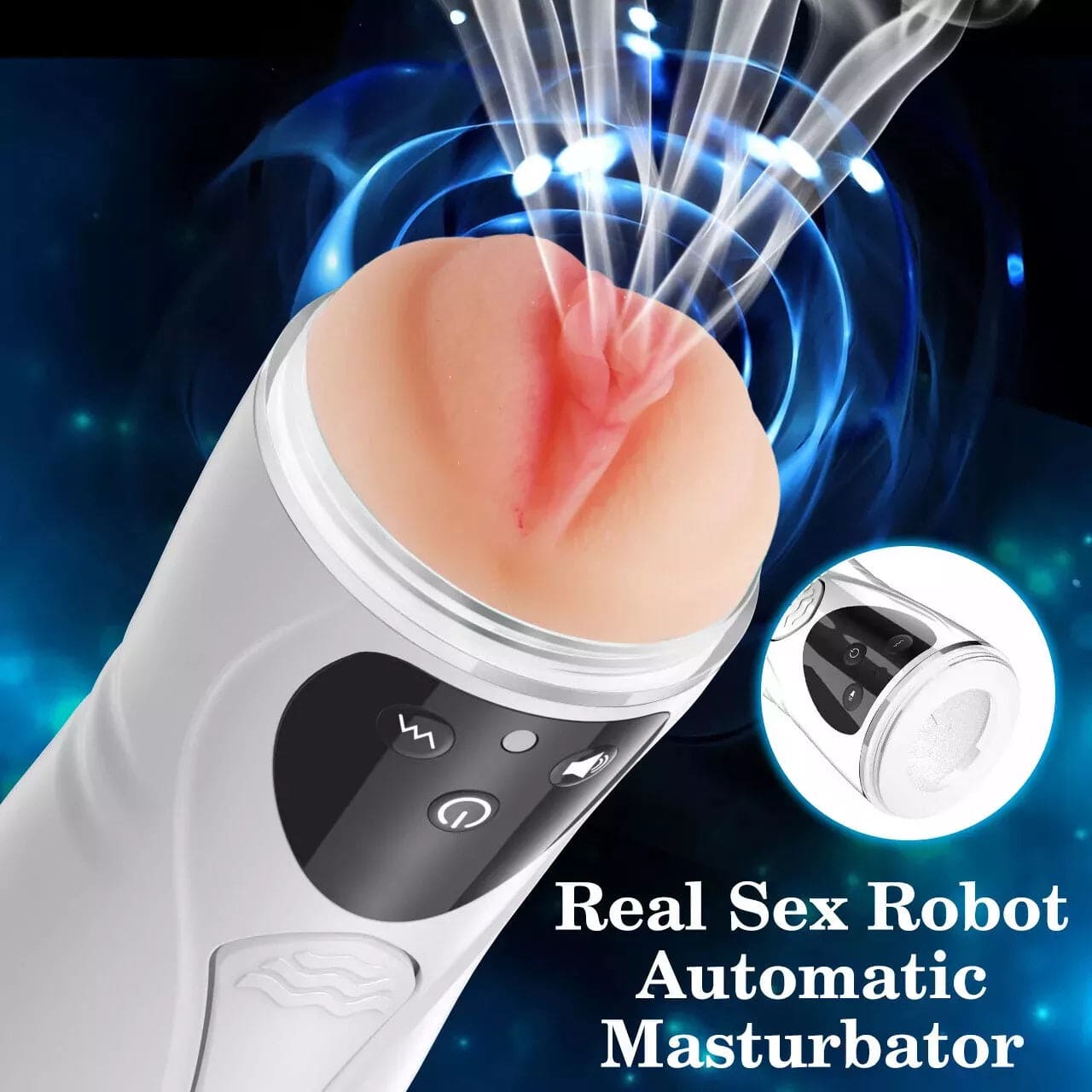 Pocket Pussy Automatic Handsfree Male Masturbator Cup Stroker Men Sex Toys - secretera