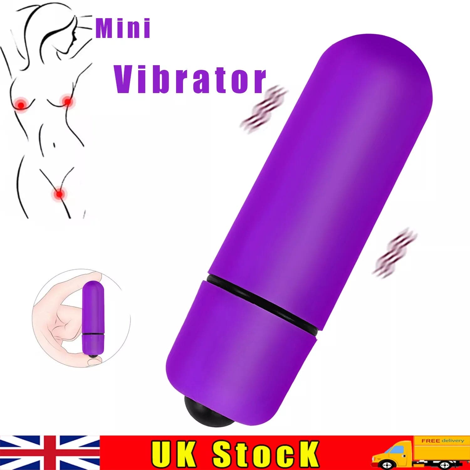 Mini Bullet Vibrator G-spot Clit Dildo Massager Sex Toys for Women - secretera