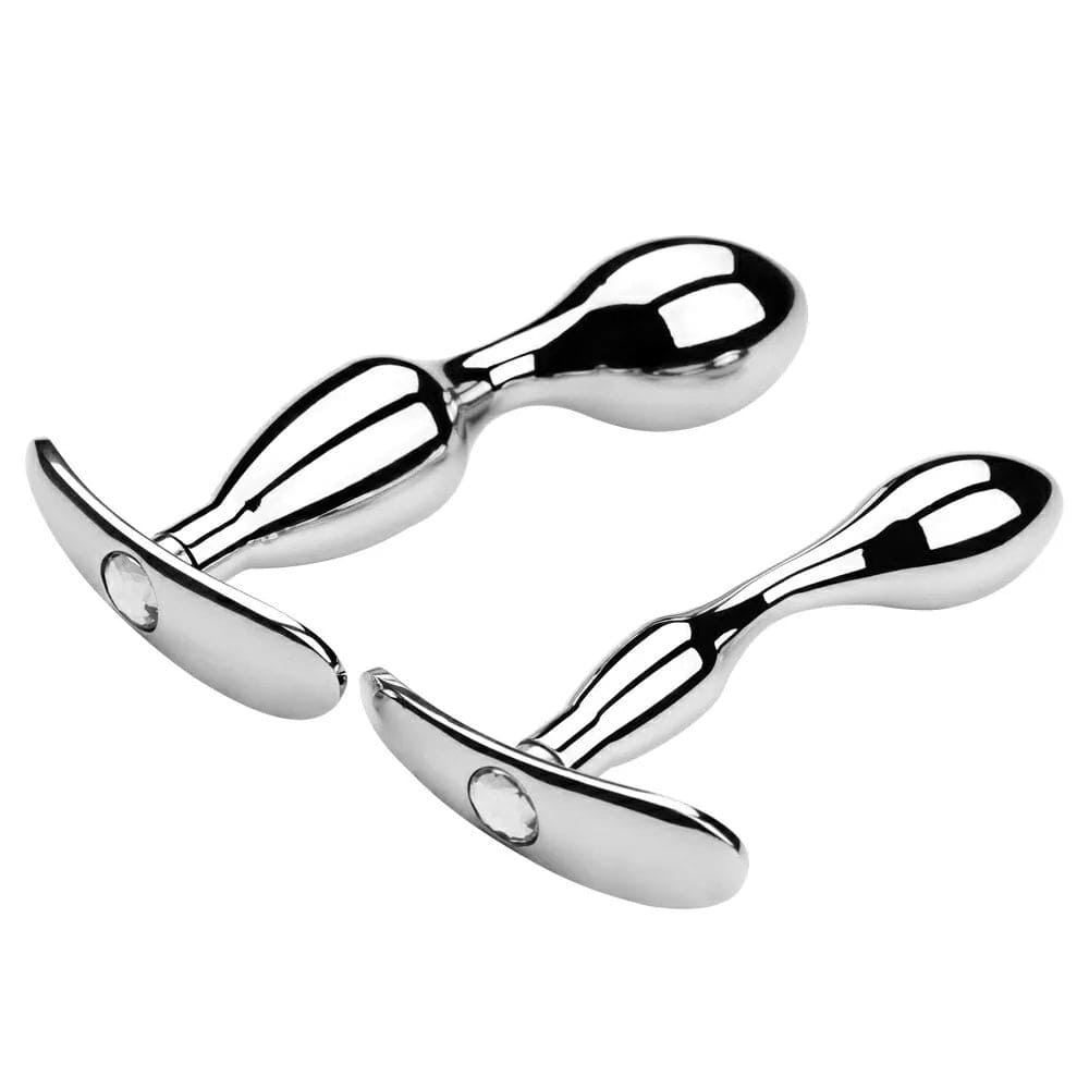 Metal Steel G-spot Anal Butt Plug Prostate Massager Probe Sex Toys for Men Women - secretera
